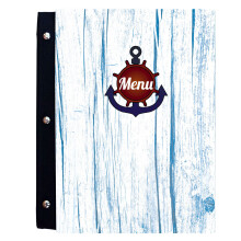 (Marina 3) Menu Holder Cover Table Top Restaurant Pub Bar A4