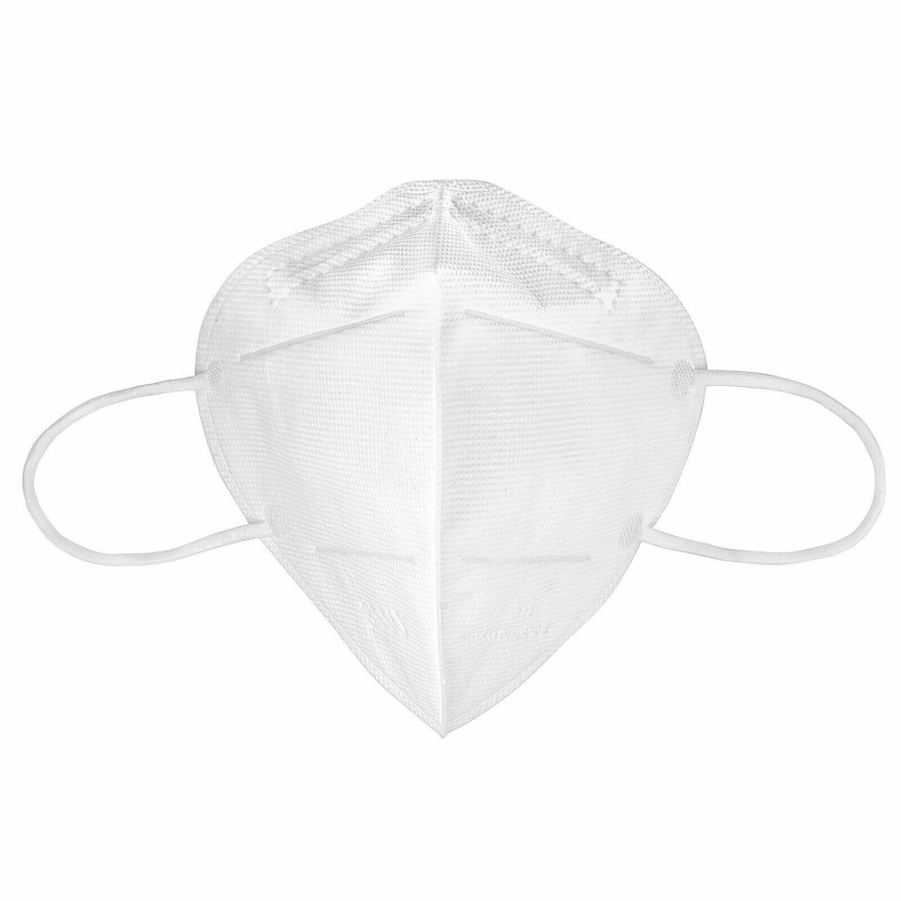 5 Pcs Kn95 Face Masks, Ffp2 Protective Respirator Nose Uk Stock 6932939883000