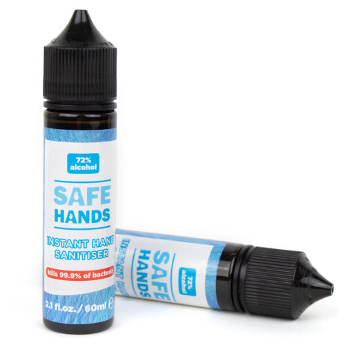 Safe Hands Instant Hand Sanitiser, 72% Alcohol, Made in GB(3 pack) 1