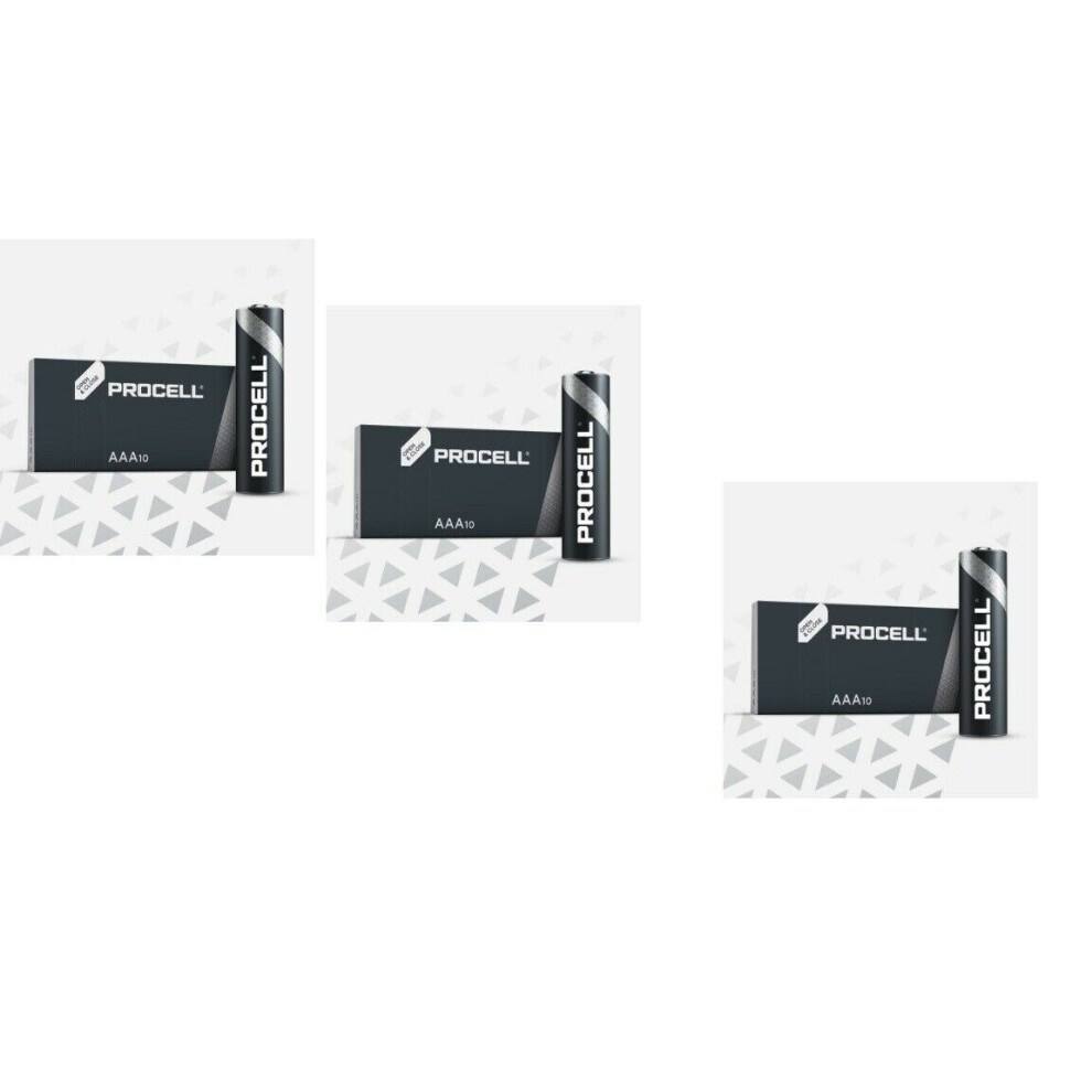 Duracell 30 Procell Aaa Alkaline Batteries Replaces Industrial Mn1500 1.5V Lr03