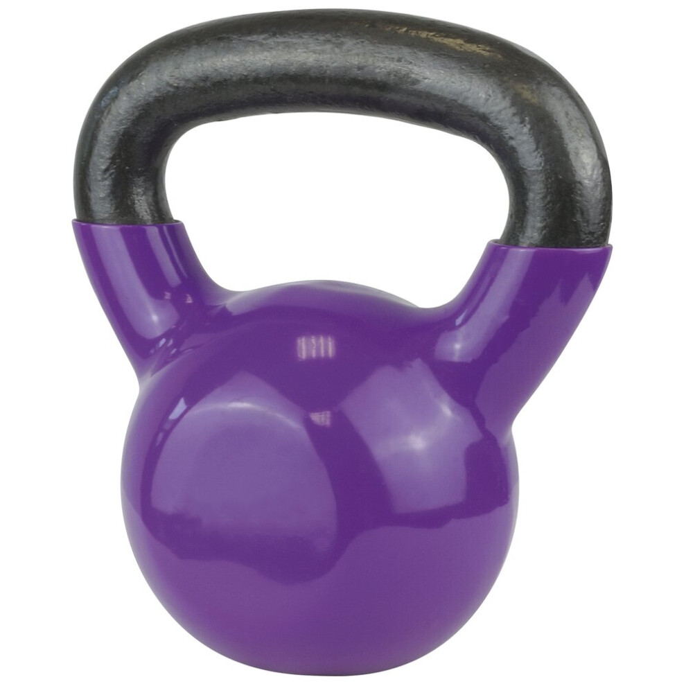 (12kg, Orange) UFE Agility & Balance Strength Training Workout Vinyl Powder Coated Kettlebell (2020)