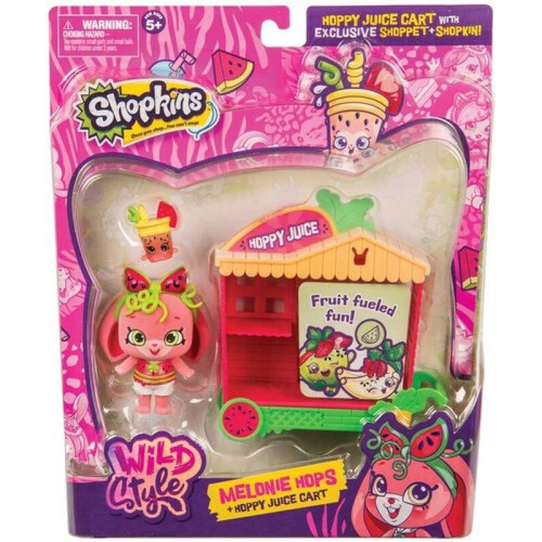 Shopkins Shoppets Themenpack: Melody Hops + Hoppy Juice Wagen