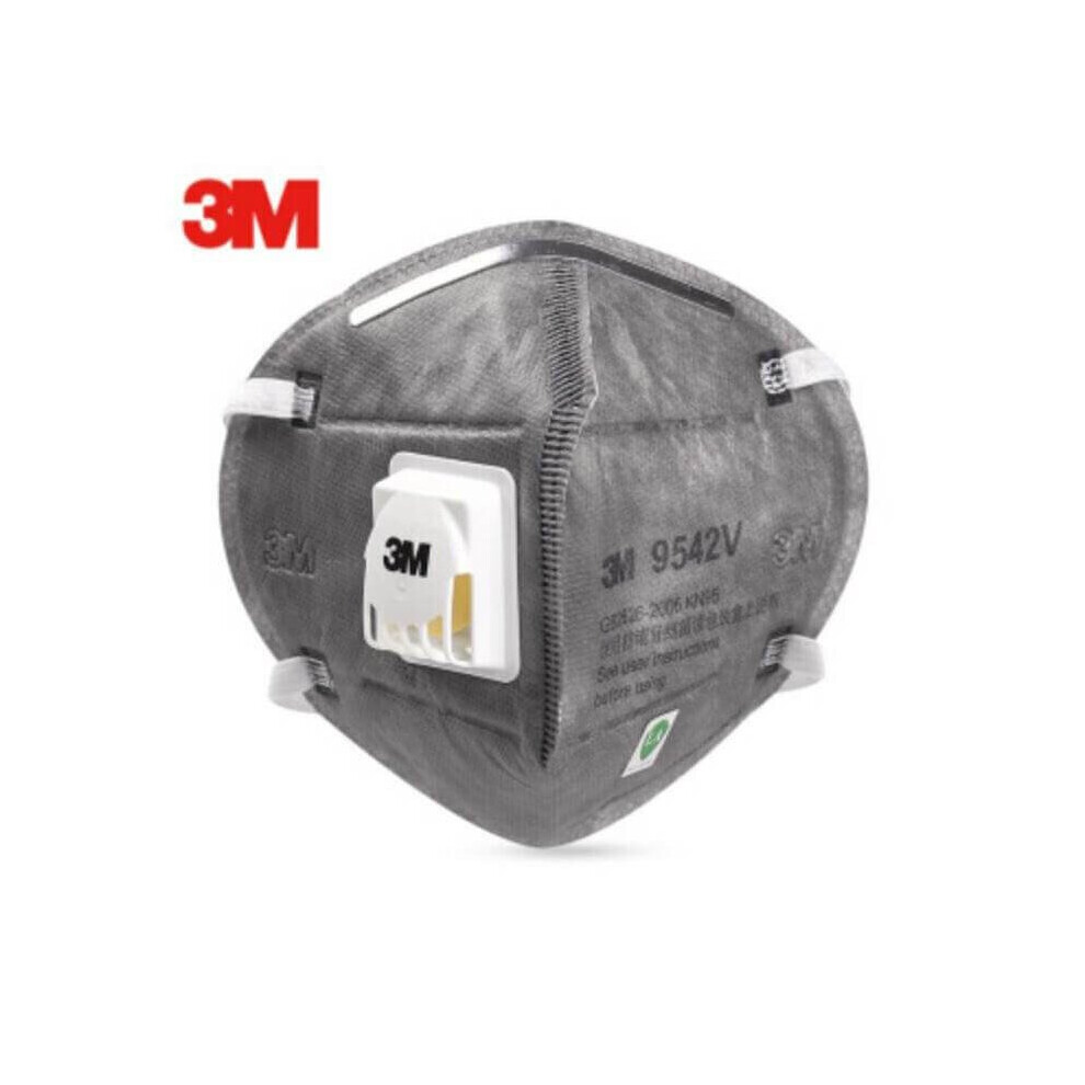 3M 9542V KN95 FFP2 N95 Fold Flat Dust Respirator Headband Single Mask