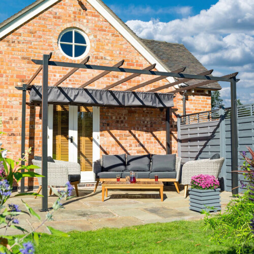 Rowlinson Venetian 4x3 Grey Canopy 1