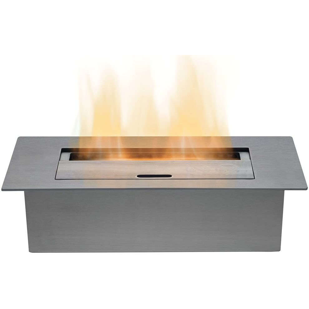 Adam Large Bio Ethanol Burner in Stainless Steel, 3 Litre Capacity