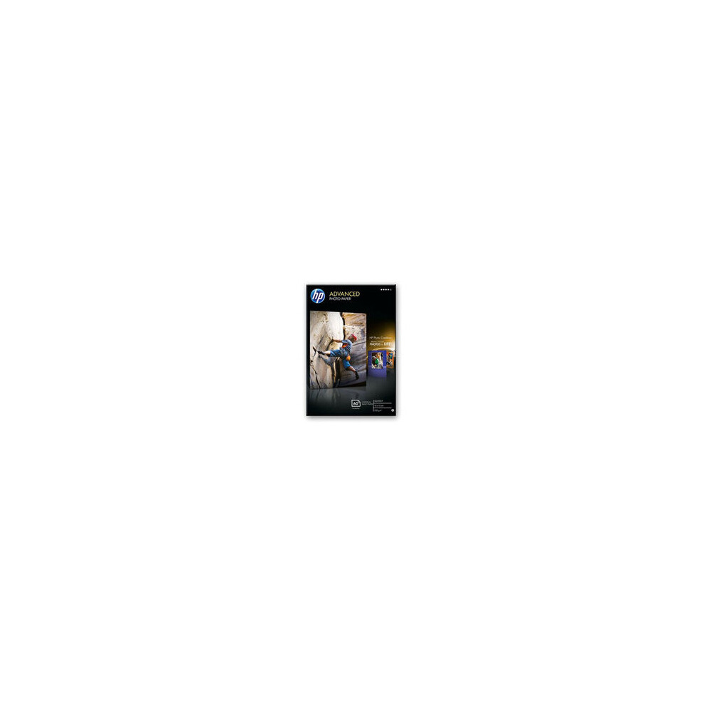 HP Advanced Glossy photo paper Black,Blue,White Gloss