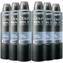 6pk Dove Men+Care 48H Cool & Fresh Antiperspirant - 6 x 250ml