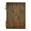 (No) Wooden Restaurant Menu Card A5 Brown Engraving 3
