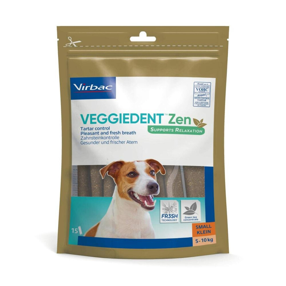 Virbac Veggie Dent ZEN Dog Chews Small