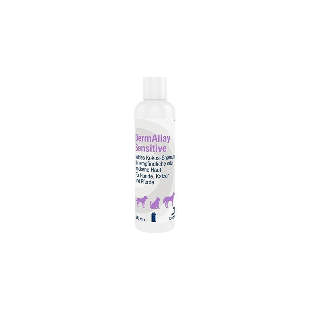 Dechra Limited Dermallay Gentle Sensitive Coconut Shampoo 230Ml For Cats & Dogs