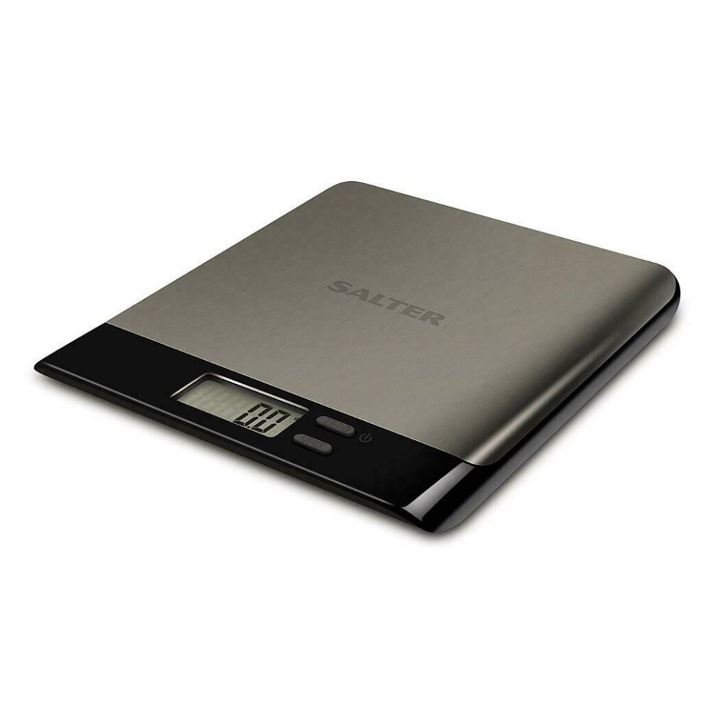 Salter Arc Pro Digital Kitchen Scales - Electronic Food Weighing Steel ref.1052
