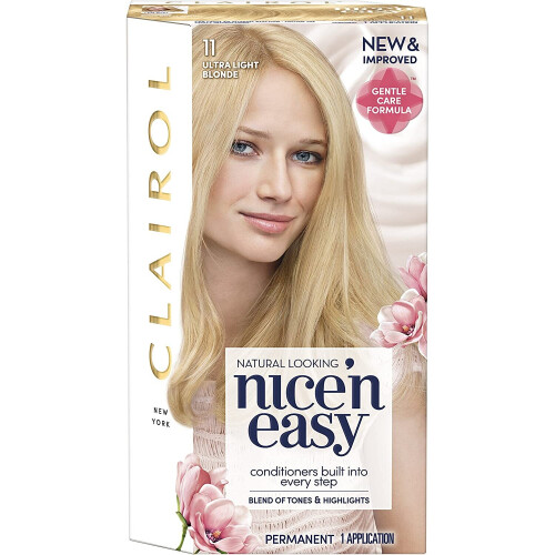 Clairol Clairol Nice 'n Easy Μόνιμη βαφή μαλλιών Νο 11, εξαιρετικά ανοιχτό ξανθό