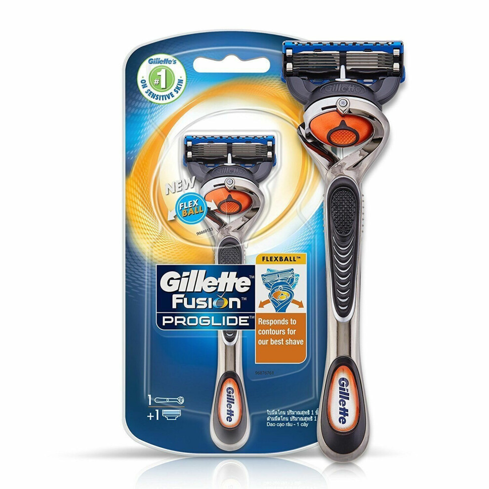 Gillette Men's Fusion Proglide Manual Shaving Razor, Precision Blades, Flexball