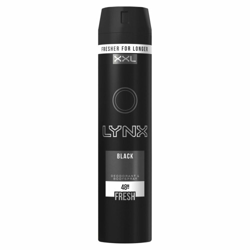 Lynx Lynx XXL 48H Fresh Deodorant Body Spray, Black, 6 Pack, 250ml 2