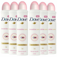 Dove Women Anti-Perspirant Deodorant Spray, Invisible Care, 250ml - 6 Pack