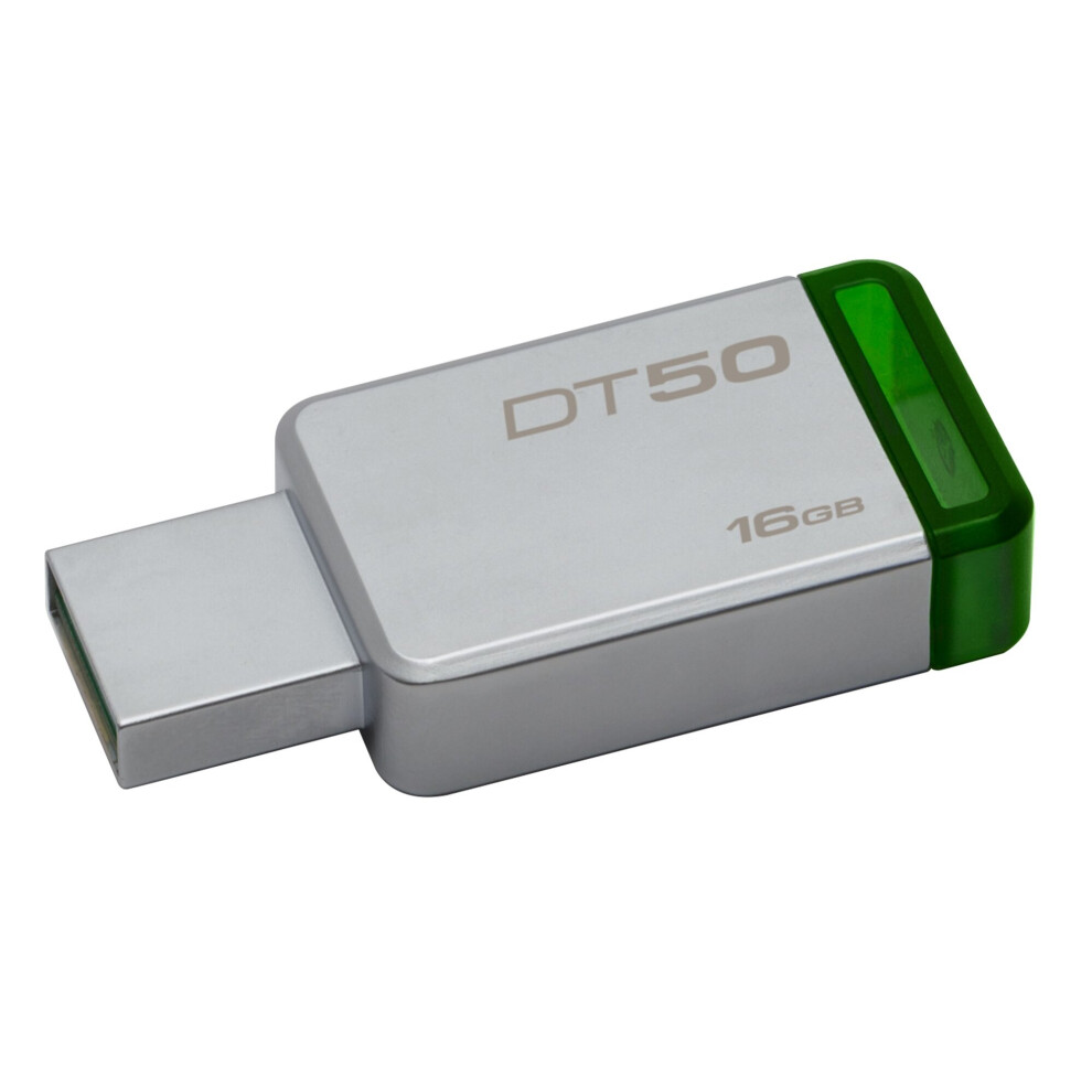 Kingston Technology DataTraveler 50 16GB USB flash drive USB Type-A 3.2 Gen 1 (3.1 Gen 1) Green,Silver