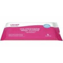 Clinell Chlorhexidine Wash Cloths - 8 cloths