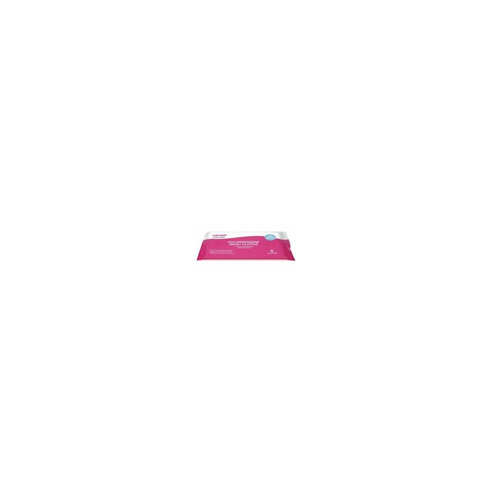 Clinell Chlorhexidine Wash Cloths - 8 Cloths