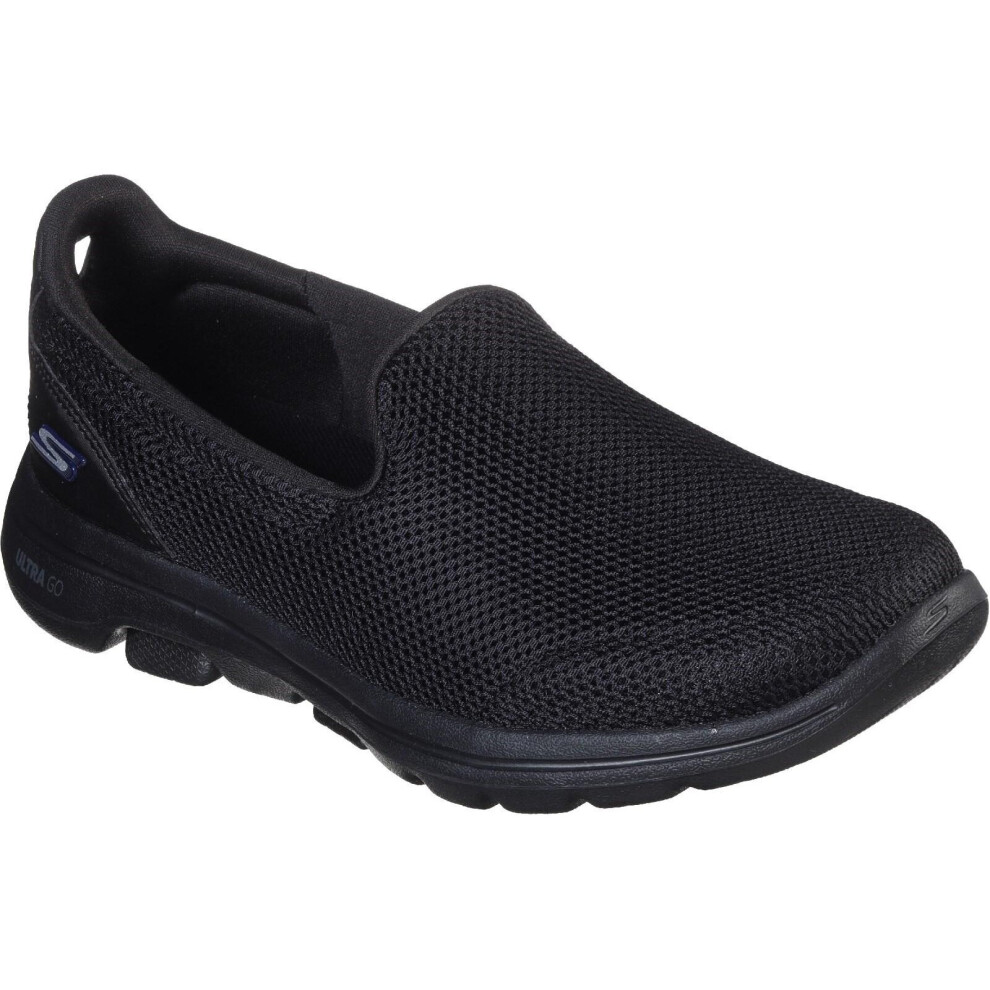 (5 UK, Black) Skechers Womens/Ladies Go Walk 5 Slip On Shoe