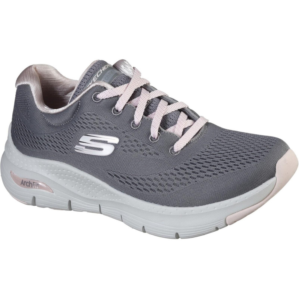 (5 UK, Grey/Pink) Skechers Womens/Ladies Arch Fit Sunny Outlook Trainer