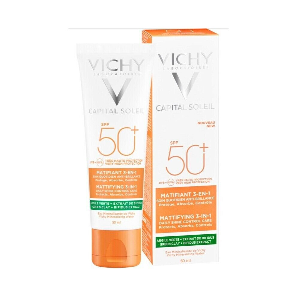 VICHY CAPITAL SOLEIL MATTIFYING 3-IN-1 SPF50+50ML