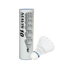 Yonex Mavis 10 Badminton Shuttlecocks Shuttles (Tube of 6) White