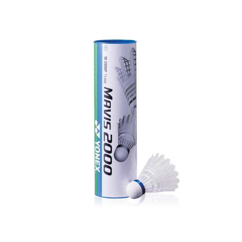 Yonex Mavis 2000 Badminton Shuttlecocks Shuttles (Tube Of 6)