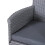 Outsunny 3pc Outsunny Outdoor Grey Rattan Bistro Set 4