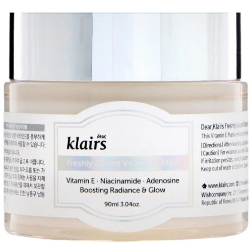 Dear, Klairs, Masca de Bellețe cu Vitamina E, 3.04 oz (90 ml) 2