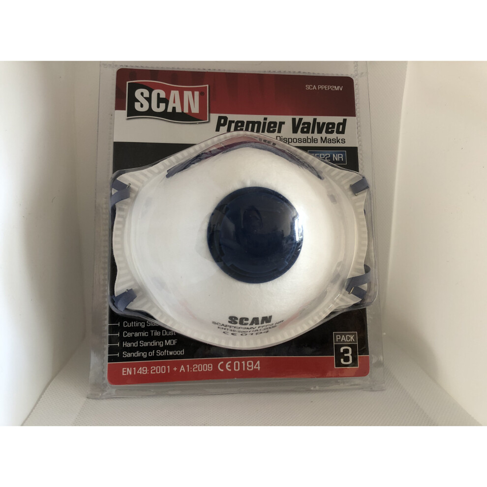 (Valved) Mask Kn95 Â Scan Ffp2 Approved Respirator 5023969271071
