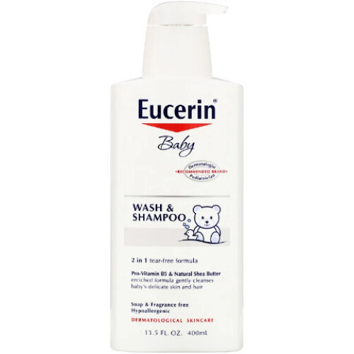 Eucerin Eucerin, Βρεφική, Σαμπουάν και Πλύση, Χωρίς Αρωματισμό, 13,5 fl oz (400 ml)