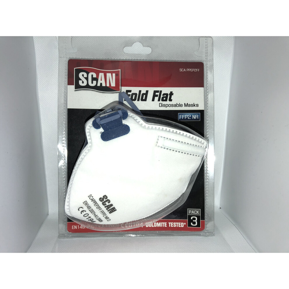 (Fold Flat) Mask Kn95 Â Scan Ffp2 Approved Respirator 5023969271088