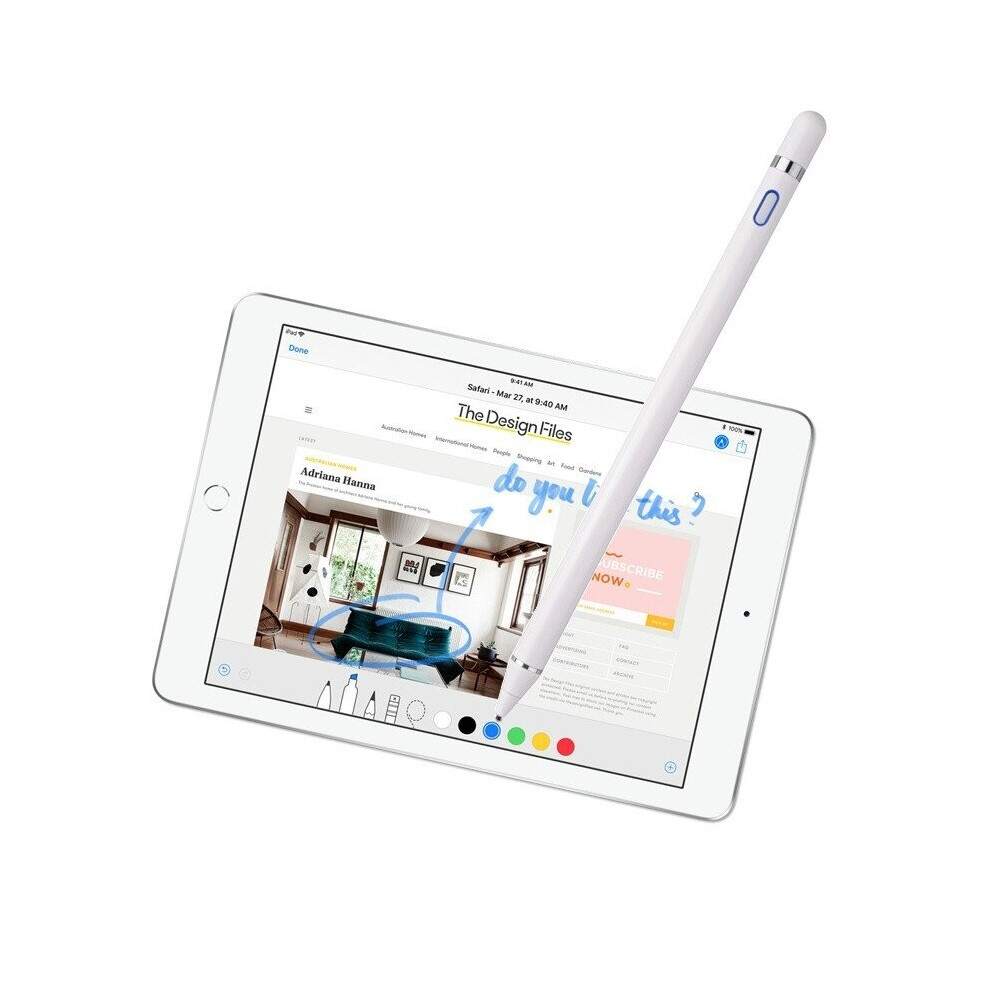 (WHITE) Generic Pencil Stylus For Apple iPad And Android