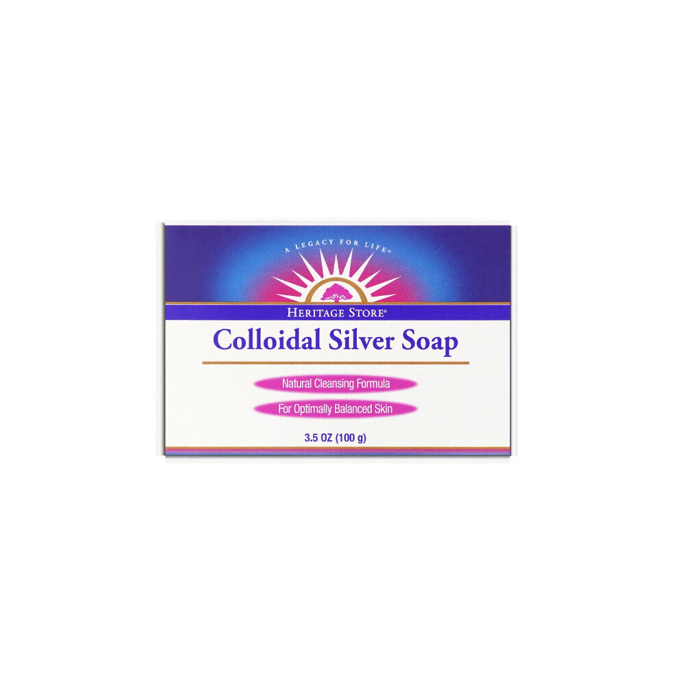 Heritage Store, Colloidal Silver Soap, 100g