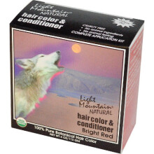 Light Mountain, Natürliche Haarfarbe & Conditioner, Knallrot, 4 oz (113 g)