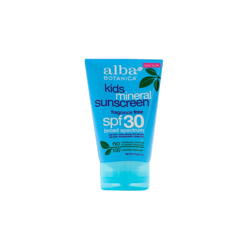 Alba Botanica , Mineral Sunscreen, Kids, Spf 30, 113G