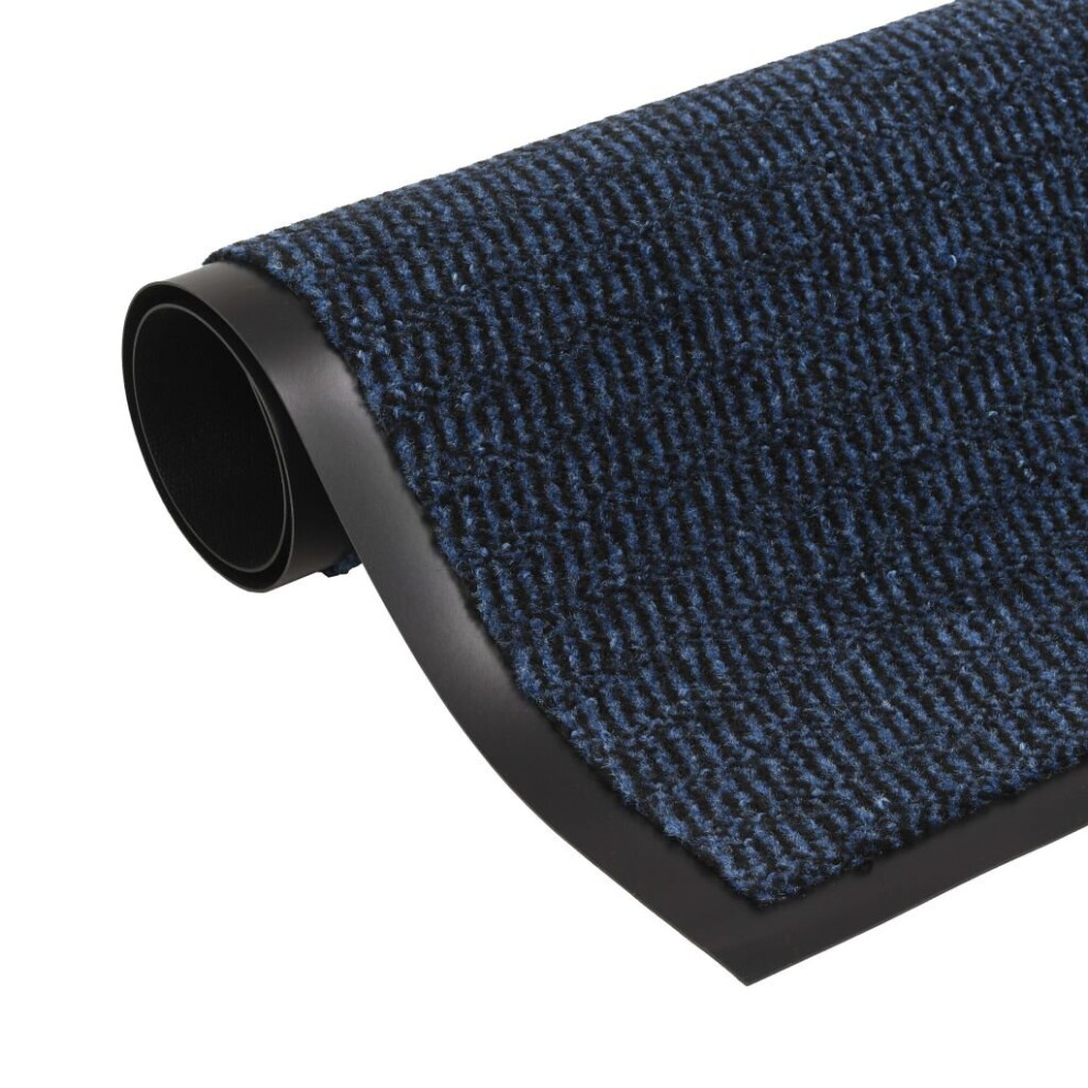 Vidaxl Dust Control Mat Rectangular Tufted 40X60cm Blue Welcome Carpet Rug