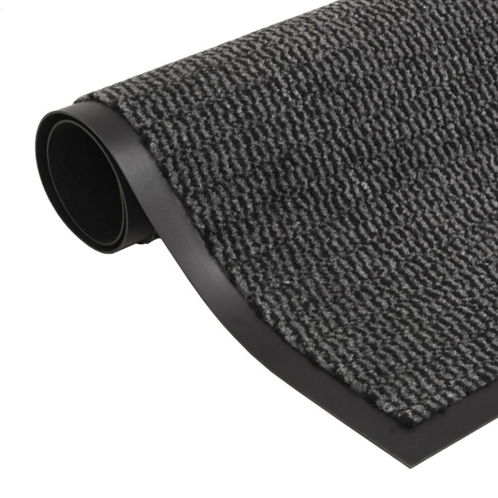 Vidaxl Dust Control Mat Rectangular Tufted 60X90cm Anthracite Welcome Carpet