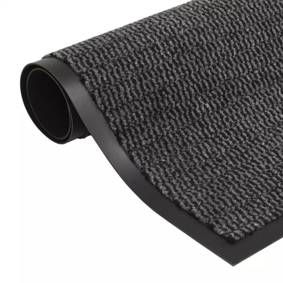 Vidaxl Dust Control Mat Rectangular Tufted 90X150cm Anthracite Welcome Carpet