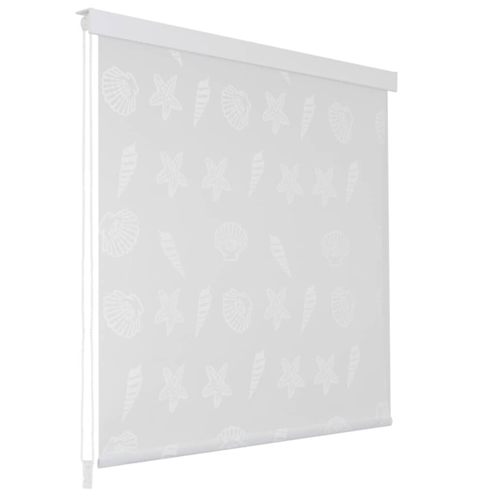 vidaXL Shower Curtain Roller Blind 140x240cm Sea Star Bathroom Divider Panel