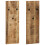 VidaXL vidaXL 2x Solid Mango Wood Wall-mounted Coat Racks 36x110x3cm Clothes Hook 1