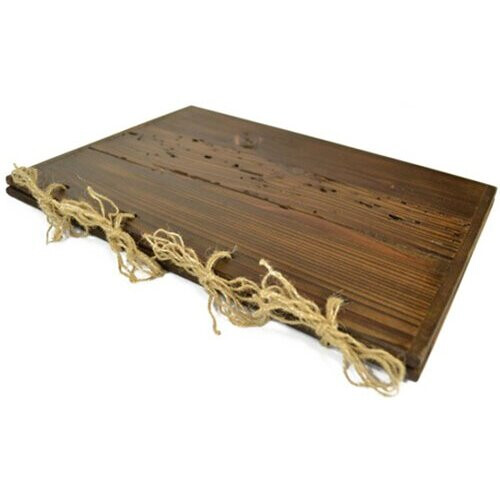 (No) Wooden Menu Holder A4 Restaurant Brown Engraving 1