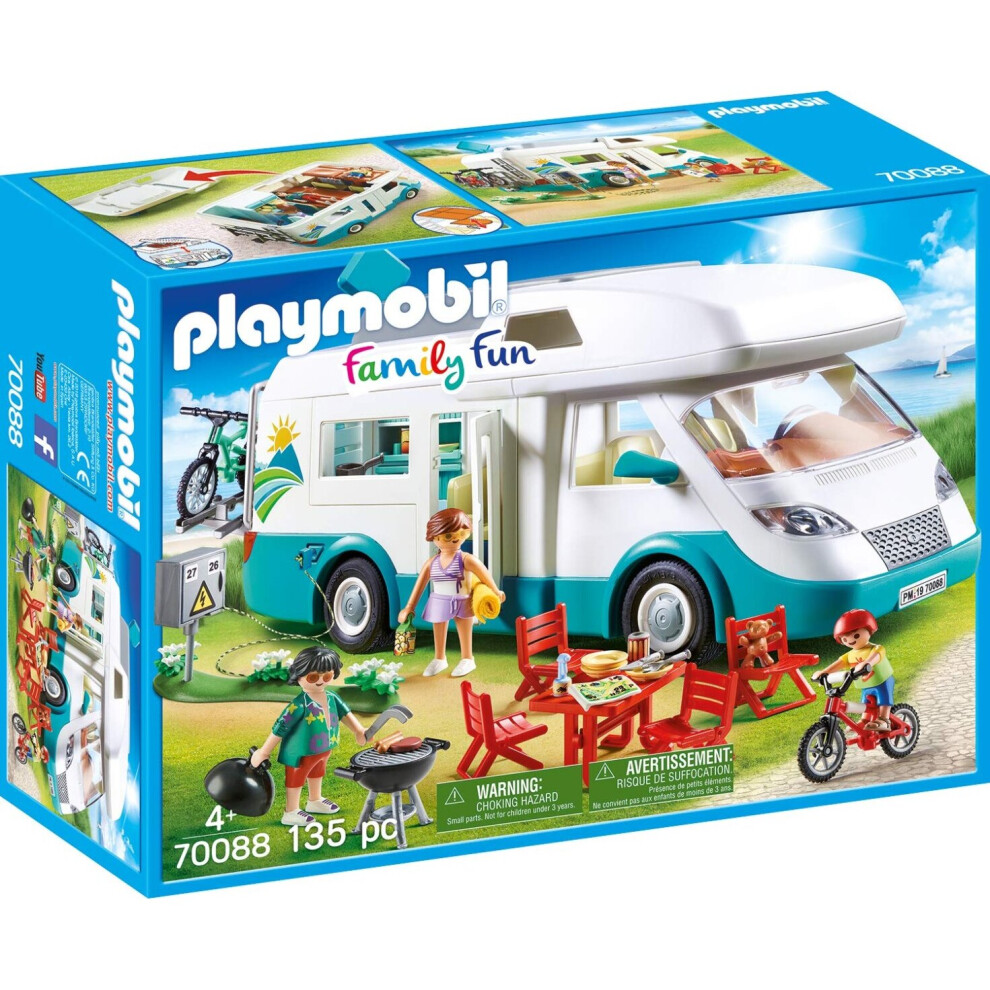 Playmobil 70088 Family Fun Caravan Camper 135Pc Playset