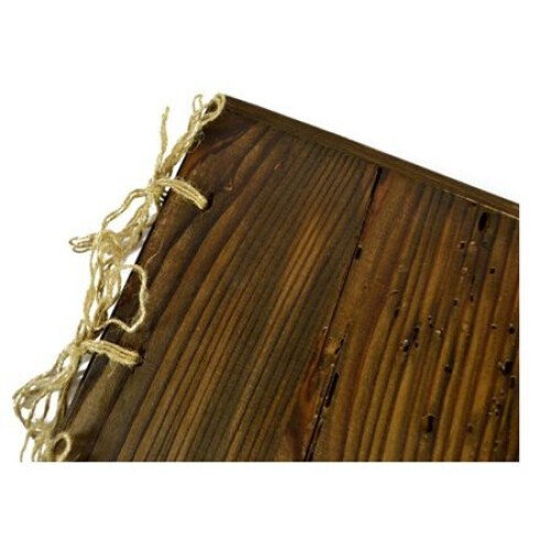 (No) Wooden Menu Holder A4 Restaurant Brown Engraving 2