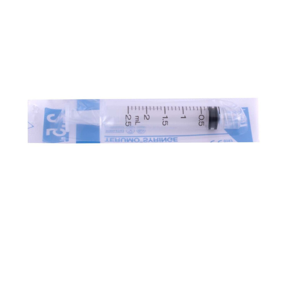 Terumo Syringe 2.5Ml Luer Lock Syringe, Pack Of 100