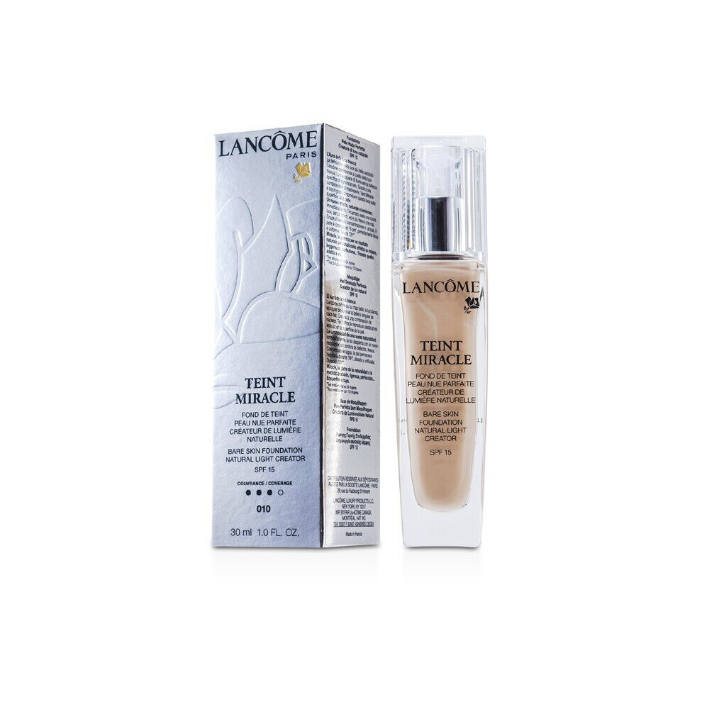 Lancome Teint Miracle Bare Skin Foundation Natural Light Creator Spf 15 - # 010 Beige Porcelaine 30Ml/1Oz