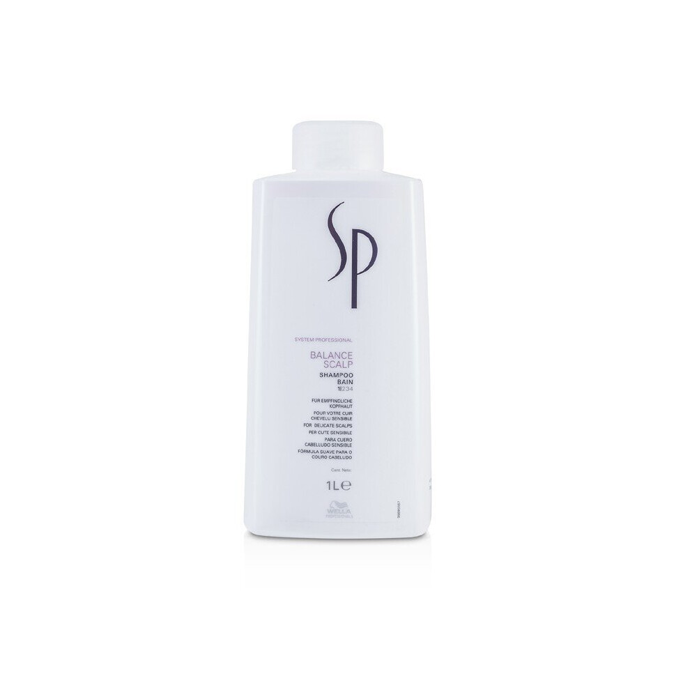 Wella SP Balance Scalp Shampoo (For Delicate Scalps) 1000ml/33.8oz