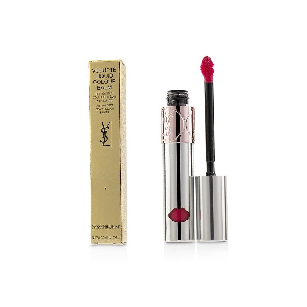 YSL Volupte Liquid Lip Balm 8 Excite Me Pink