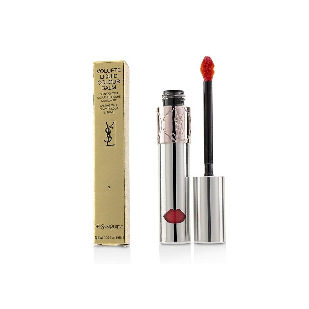 YSL Volupte Liquid Lip Gloss Balm 7 Grab Me Red