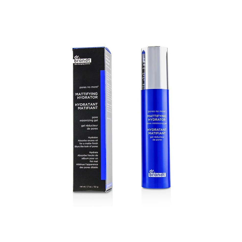 Dr. Brandt Pores No More Mattifying Hydrator - Targets Shine Oiliness & Enlarged Pores - Hydrates For Up To 8 Hours - 1.7 Oz